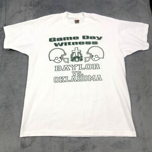 Vintage 90s Fruit of the Loom Baylor vs Oklahoma Game Day T Shirt Mens Large